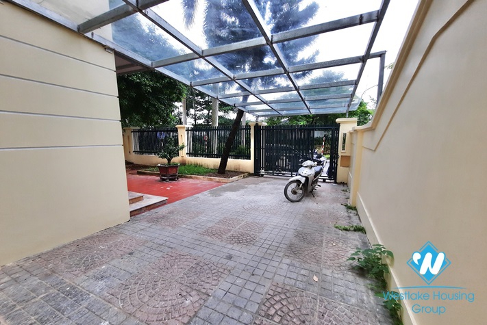 Large airy house for lease in Ciputra compound, Tay Ho, Hanoi- semi furnished.